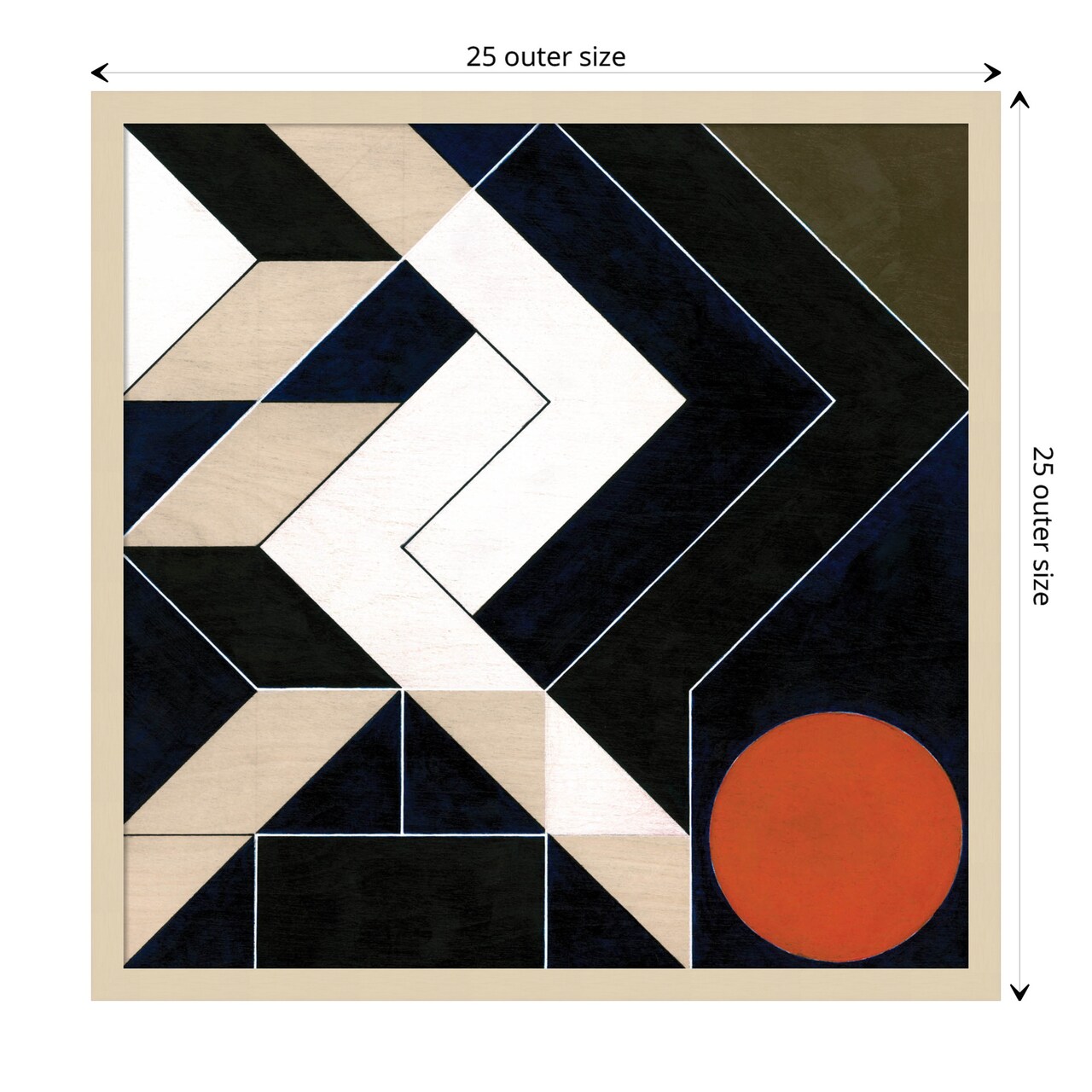 Modern Definition II by W. Stramel Wood Framed Wall Art Print